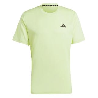 【adidas 愛迪達】TR-ES Base T 男 短袖 上衣 亞洲版 運動 訓練 健身 吸濕排汗 透氣 螢綠(IM4375)
