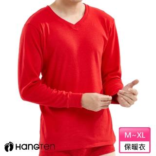 【Hang Ten】鴻運保暖全棉長袖3件組(V領/圓領可選)