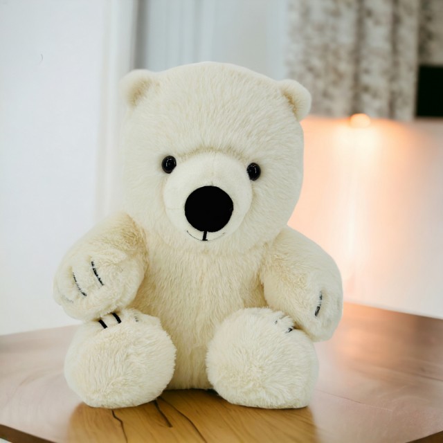 【歐比邁】北極熊娃娃 玩偶 30CM(12吋北極熊 0113031)