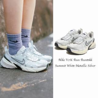 【NIKE 耐吉】Wmns V2K Run 女鞋 銀白色 Y2K 復古 老爹鞋 FD0736-100