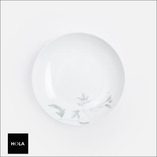 【HOLA】斯凱勒骨瓷湯盤19.3cm 花影白