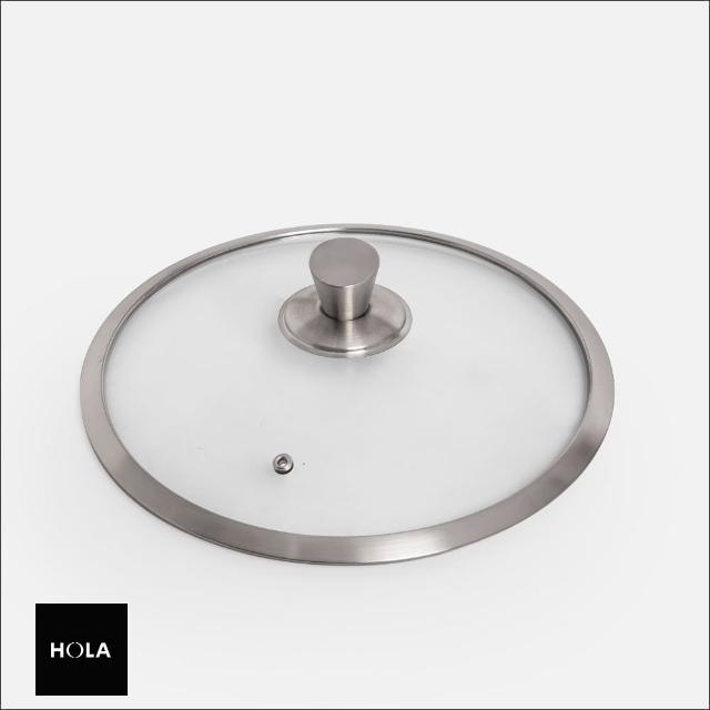 【HOLA】米雅可 典雅304不銹鋼玻璃鍋蓋28cm