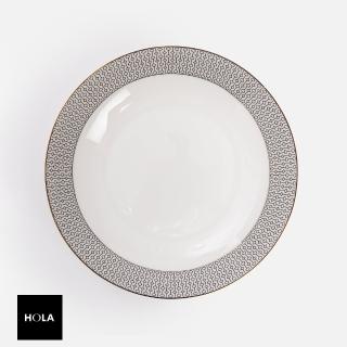 【HOLA】克洛伊骨瓷餐盤21.7cm 白