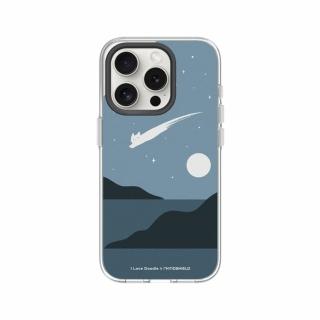 【RHINOSHIELD 犀牛盾】iPhone 13系列 Clear MagSafe兼容 磁吸透明手機殼/貓咪流星(I Love Doodle)