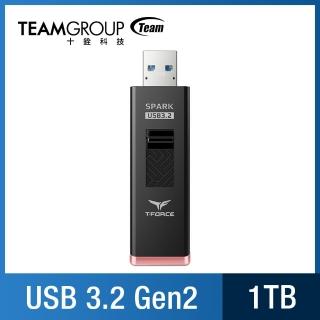【Team 十銓】TEAM十銓 T-FORCE SPARK LED 1TB 極速隨身碟USB3.2 Gen2(讀取1000MB/s)