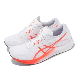 【asics 亞瑟士】競速跑鞋 Hyper Speed 3 女鞋 白 紅 百年紀念 輕量 競賽訓練 亞瑟士(1012B517101)