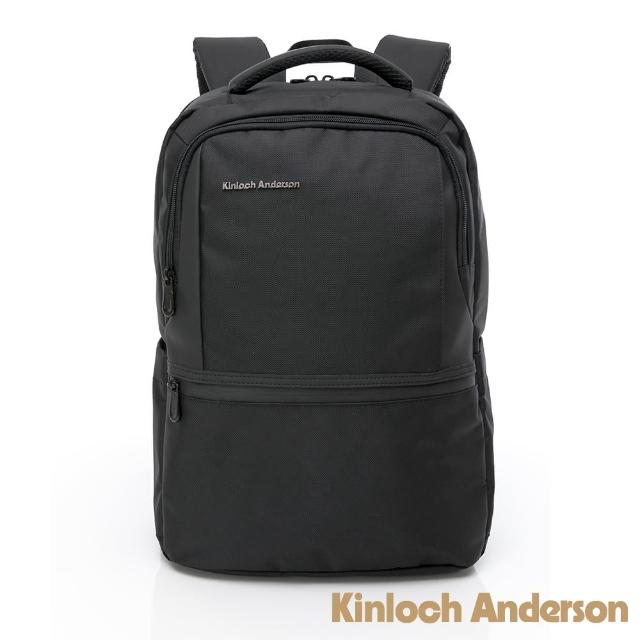 【Kinloch Anderson】菁英姿態 極簡造型大容量多隔層後背包(黑色)