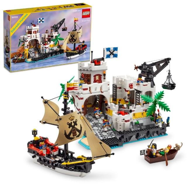 【LEGO 樂高】Icons 10320 黃金國堡壘(海盜船 復刻模型)