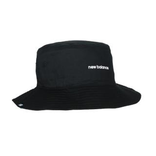 【NEW BALANCE】漁夫帽-純棉 防曬 遮陽 運動 帽子 NB 黑白(LAH13003BK)