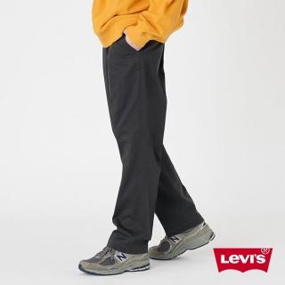 【LEVIS 官方旗艦】男款 微正裝卡其直筒休閒褲 / 彈性布料 簡約黑 熱賣單品 39662-0029