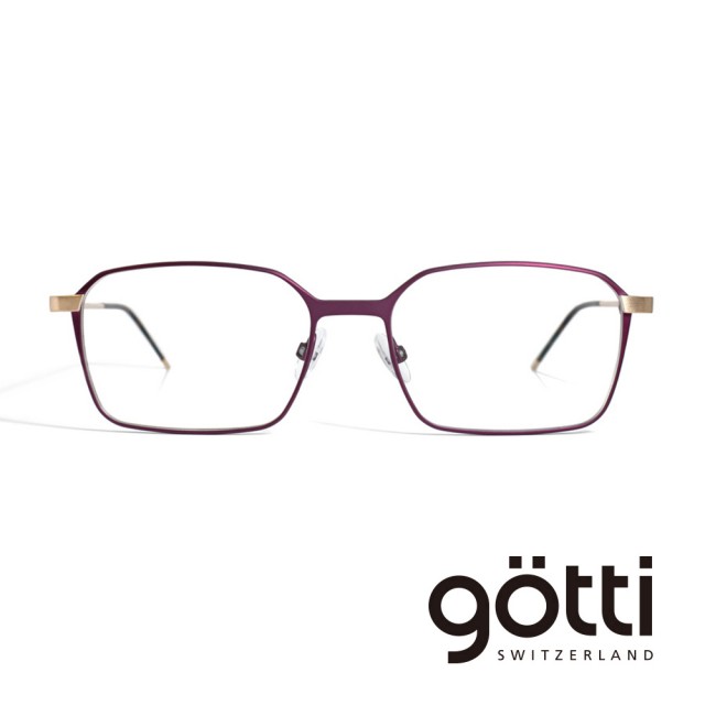 【Gotti】瑞士Gotti Switzerland 簡約曲線方框光學眼鏡(- LALIC)