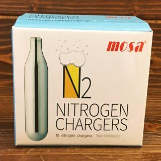 【MOSA】奶油槍、蘇打槍、氮氣咖啡專用 ─ N2 純氮氣 氣彈、氣瓶、小鋼瓶 - 10入