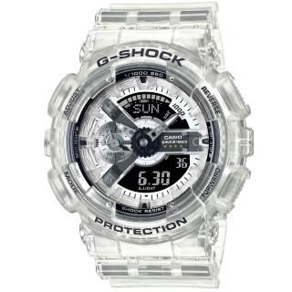 【CASIO 卡西歐】西歐40周年Clear Remix G-SHOCK 電子錶(GA-114RX-7A 台灣公司貨)