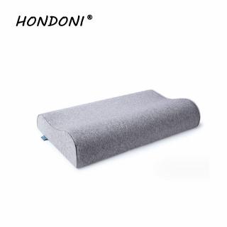 【HONDONI】人體工學5D波浪枕 記憶護頸枕 透氣舒適(天絲灰W2-GY)