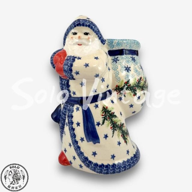【SOLO 波蘭陶】Kalich 波蘭陶 聖誕節老人擺飾 藍色聖誕系列