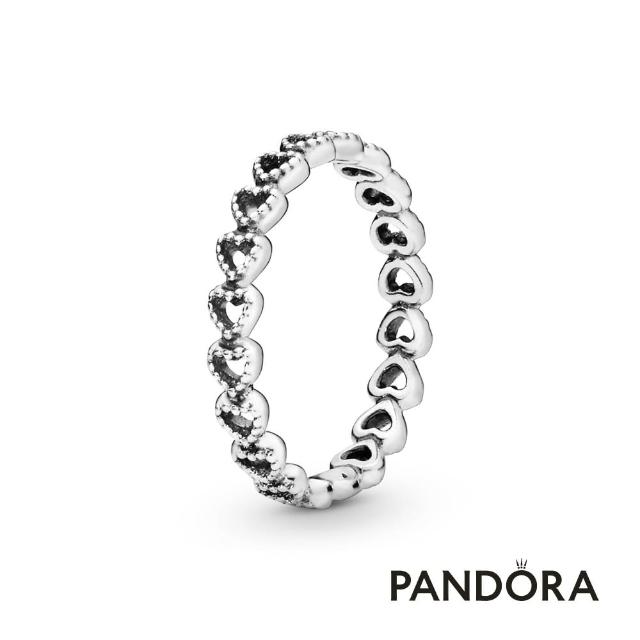 【Pandora 官方直營】心形環圈戒指