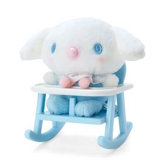 【SANRIO 三麗鷗】寶寶系列 造型玩偶附鍊&嬰兒搖椅 大耳狗