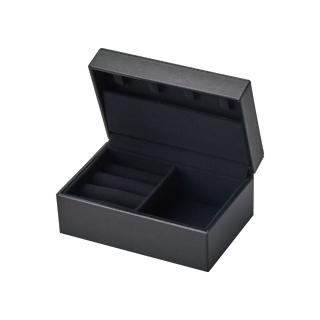 【AndyBella】掌上型珠寶收納盒-黑(珠寶收納;飾品收納;攜帶珠寶盒)
