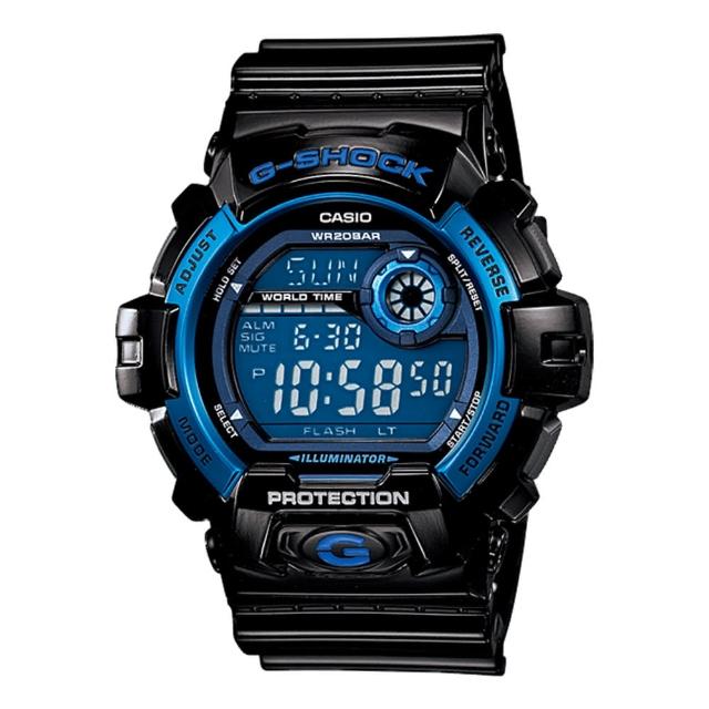 【CASIO 卡西歐G-SHOCK 系列】多層次液晶個性休閒運動錶(G