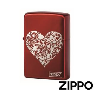 【Zippo】藤蔓愛心-紅-防風打火機(美國防風打火機)