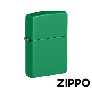 【Zippo】果嶺綠亮漆-素面-防風打火機(美國防風打火機)