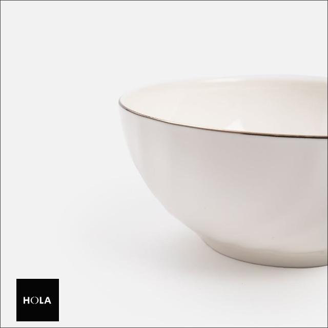 【HOLA】朵樂骨瓷麵碗6吋 白