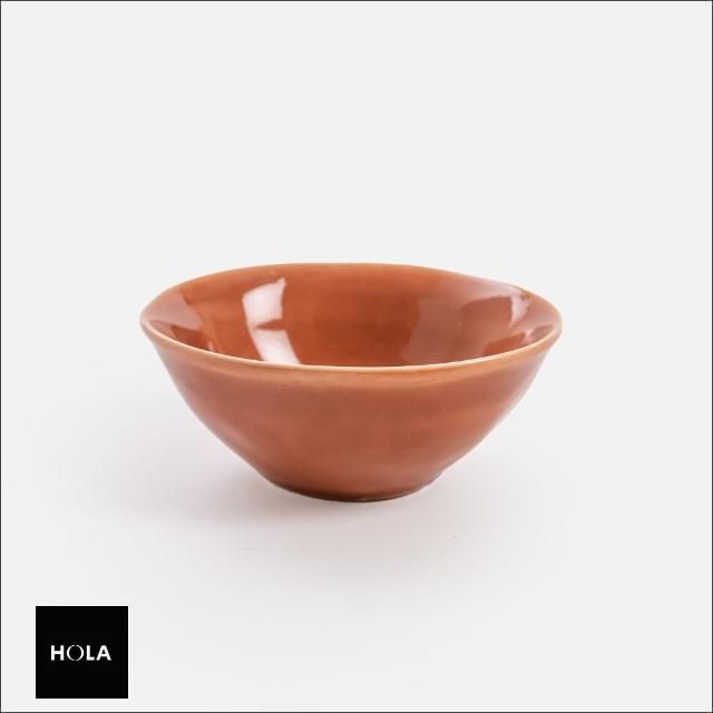 【HOLA】NOSSE Smooth陶瓷碗12cm 陶磚紅
