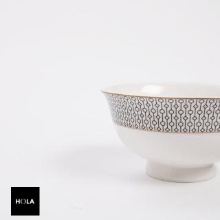 【HOLA】克洛伊骨瓷高腳碗11.9cm 白