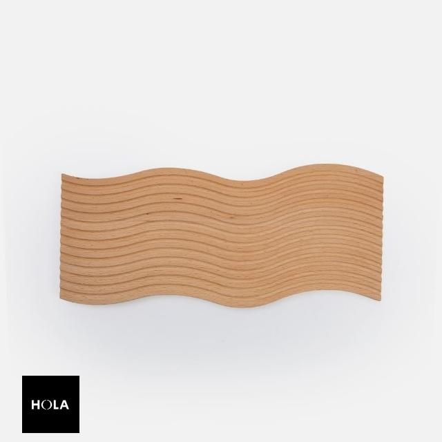 【HOLA】MH櫸木托盤39x18cm 波紋原色