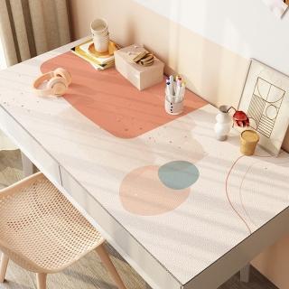 【E-Pin 逸品生活】清新童趣皮革書桌墊40x80cm(皮革桌墊/滑鼠墊/餐桌墊/多用途桌墊)