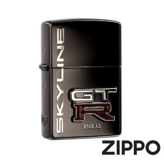 【Zippo】GT-R LOGO徽章-黑冰-防風打火機(美國防風打火機)