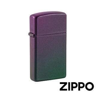 【Zippo】窄版虹彩亮漆-素面-防風打火機(美國防風打火機)