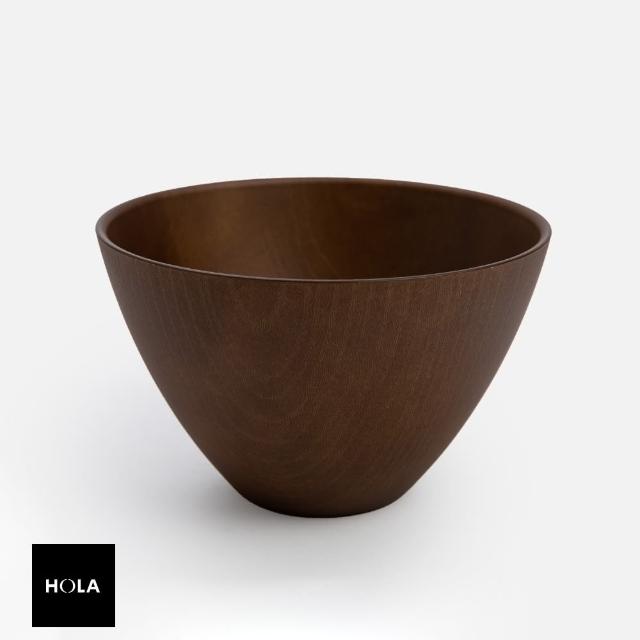 【HOLA】SUNLIFE木紋碗12.8cm 淺咖啡