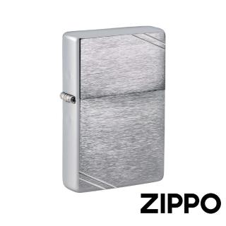 【Zippo】古典拉絲切角防風打火機(美國防風打火機)