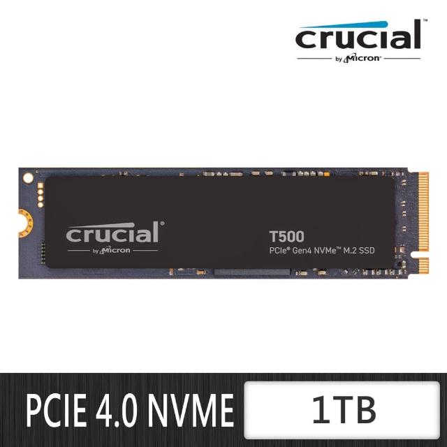 【Crucial 美光】T500 1TB M.2 2280 PCIe 4.0 ssd固態硬碟 CT1000T500SSD8(讀 7300M/寫 6800M)