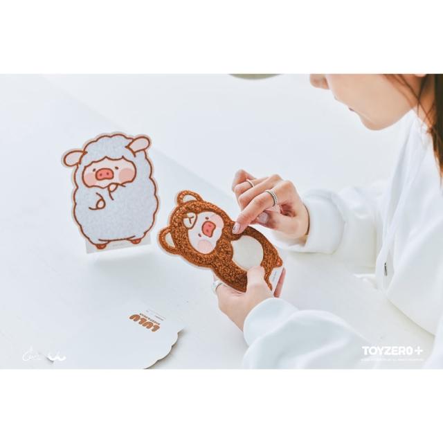 【TOYZEROPLUS】罐頭豬LuLu 豬熊豬羊系列(毛絨明信片)