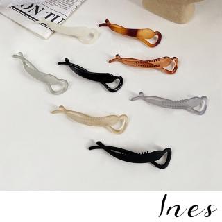 【INES】冷淡風髮夾/法式冷淡風氣質簡約馬尾夾 香蕉夾 髮夾(8款任選)