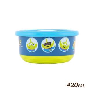 【HOUSUXI 舒希】迪士尼玩具總動員系列-三眼怪-不鏽鋼雙層隔熱碗420ml-A1