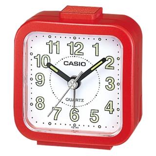 【CASIO 卡西歐】復古造型鬧鐘-紅(TQ-141-4)