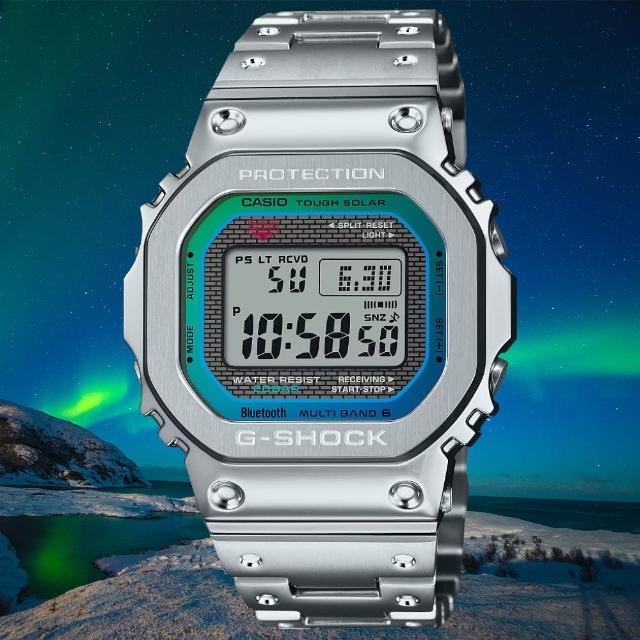 【CASIO 卡西歐】G-SHOCK 40周年紀念款全金屬太陽能藍牙多功能