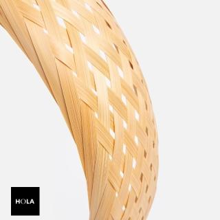 【HOLA】本質創作室竹編花圈40cm 原色