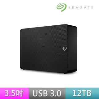 【SEAGATE 希捷】搭 128GB 隨身碟 ★ Expansion 12TB 3.5吋 外接硬碟(STKP12000400)