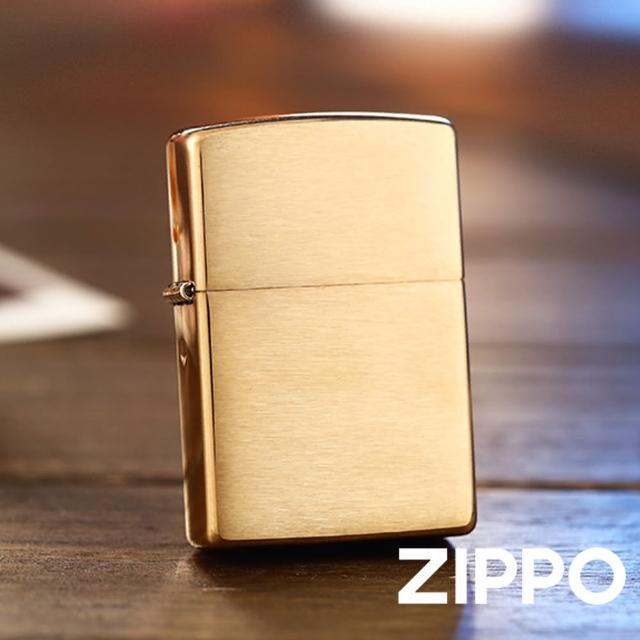 【Zippo】黃銅拉絲防風打火機(美國防風打火機)
