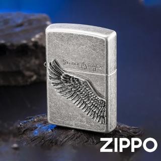 【Zippo】飛越之翼-古銀防風打火機(美國防風打火機)