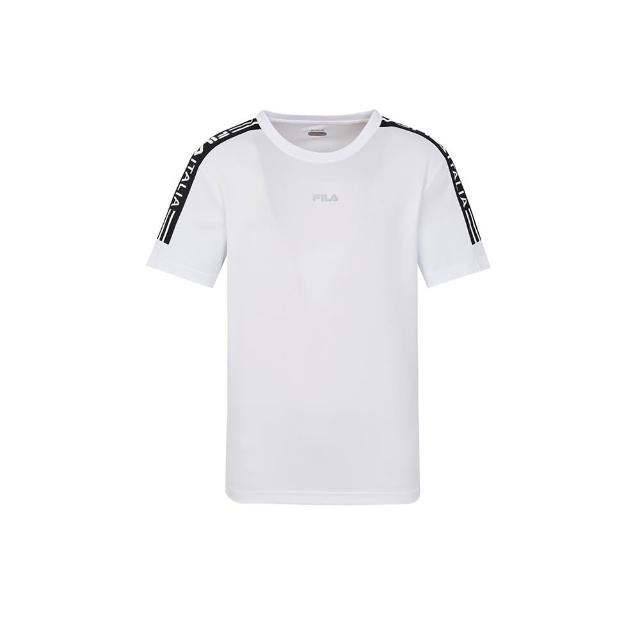 【FILA官方直營】男抗UV吸濕排汗T恤-白色(1TEY-1305-WT)