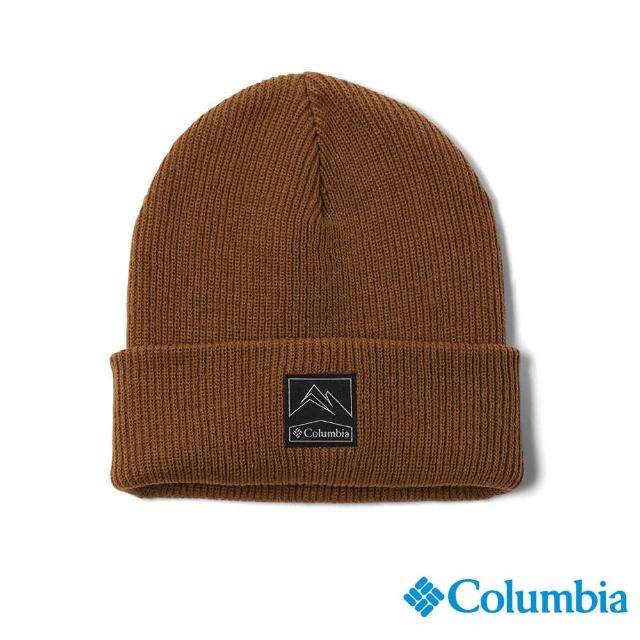 【Columbia 哥倫比亞 官方旗艦】中性-Whirlibird 反折針織帽-棕色(UCU02140BN/HF)