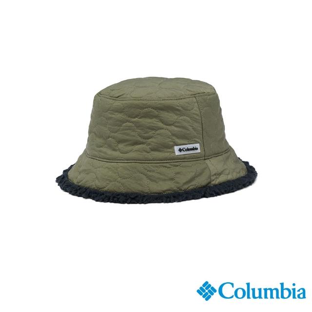 【Columbia 哥倫比亞 官方旗艦】中性-Winter Pass雙面刷毛漁夫帽-軍綠(UCU36020AG/HF)