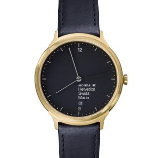 【MONDAINE瑞士國鐵】瑞士國鐵設計系列腕錶(黑/38mm)