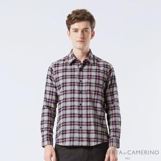 【ROBERTA 諾貝達】男裝 色條組合的長袖襯衫-精緻時尚單品(合身版)