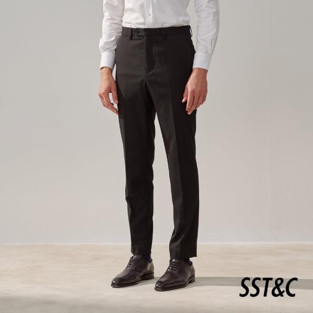 【SST&C 新品９折】基本款黑色修身版西裝褲0212312001